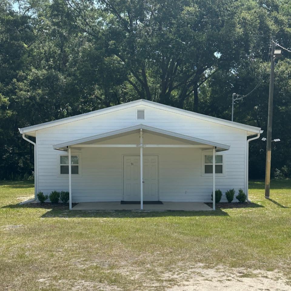 The Westside church of Christ building in Newberry, Florida